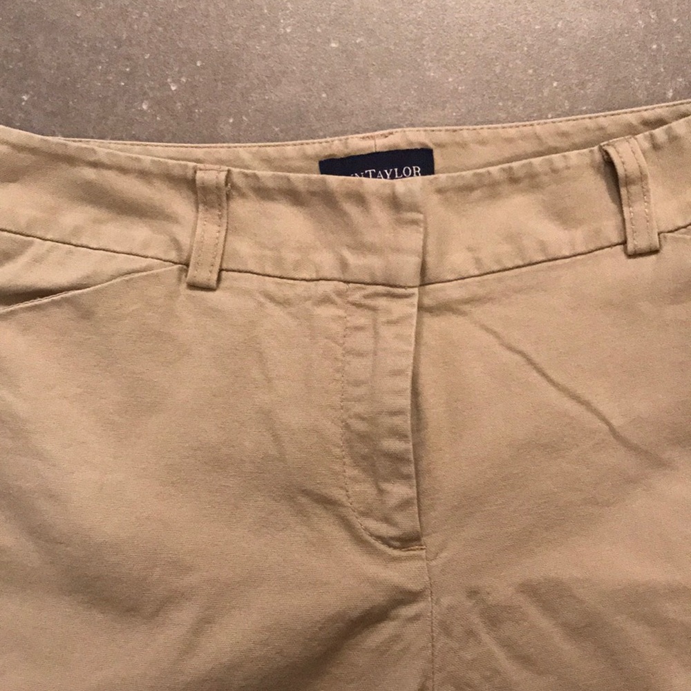 Ann Taylor Petites Khaki Pants - Picture 3 of 8
